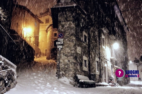 Neve a Villetta Barrea (Abruzzo)